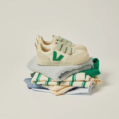 V-10 LEATHER VEJA X BONPOINT PURE EMERAUDE