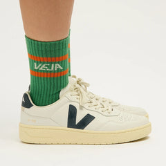 ICONIC SOCKS COTTON GREEN WHITE ORANGE