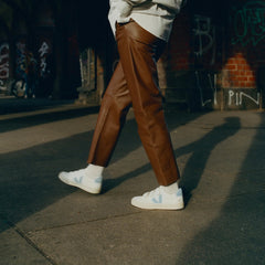 RECIFE LEATHER WHITE STEEL