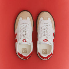 VOLLEY ELASTIC LACES LEATHER WHITE PIERRE PEKIN BARK