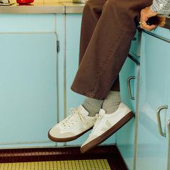 VOLLEY LEATHER WHITE NATURAL BARK